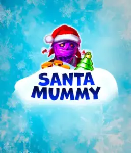  Откройте для себя уникальный слот "Santa Mummy" от Belatra, где мумия в костюме Санты добавляет веселья в праздники. На изображении представлена мумия, одетая в костюм Санты, окруженная синими морозными узорами. Она приносит атмосферу зимних праздников. Название игры "Santa Mummy" выделено крупными белыми буквами на голубом облаке.